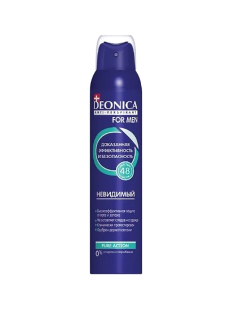 АНТИПЕРСПИРАНТ DEONICA 200МЛ FOR MEN НЕВИДИМЫЙСПРЕЙ