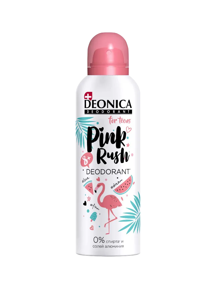 ДЕЗОДОРАНТ DEONICA FOR TEENS PINK RUSH 125МЛ - фото 1