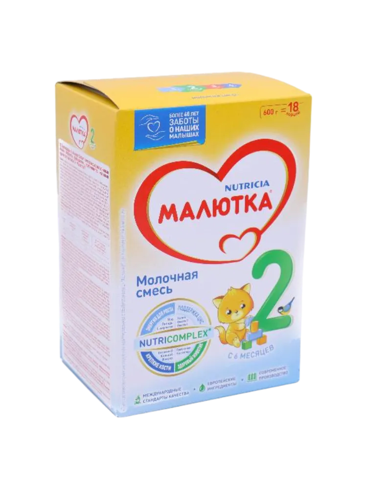 МОЛ СМЕСЬ МАЛЮТКА 2 600Г С 6 МЕС