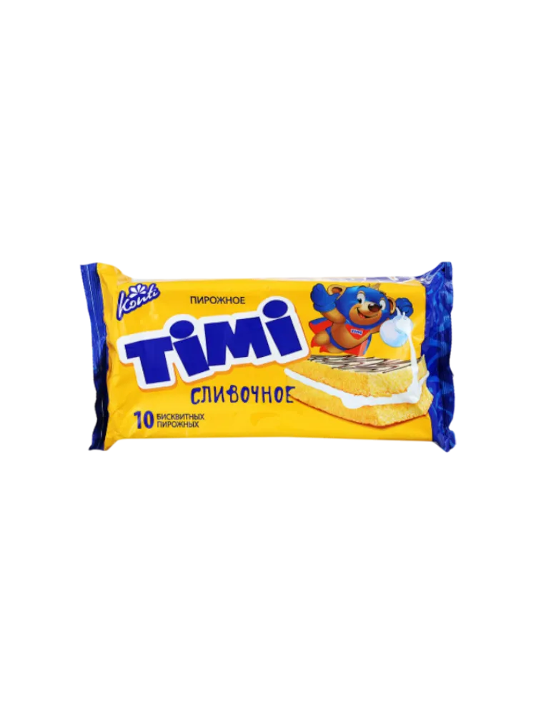 КОНТИ ПИРОЖНОЕ KONTI 10ШТ TIMI СЛИВОЧНЫЕ