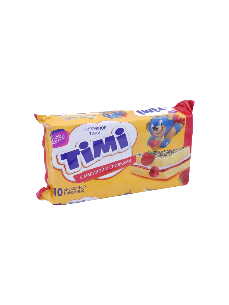 КОНТИ ПИРОЖНОЕ 330Г TIMI МАЛИНА/СЛИВКИ