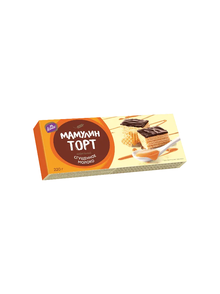 ТОРТ  МАМУЛИН 220Г СГУЩ МОЛОКО
