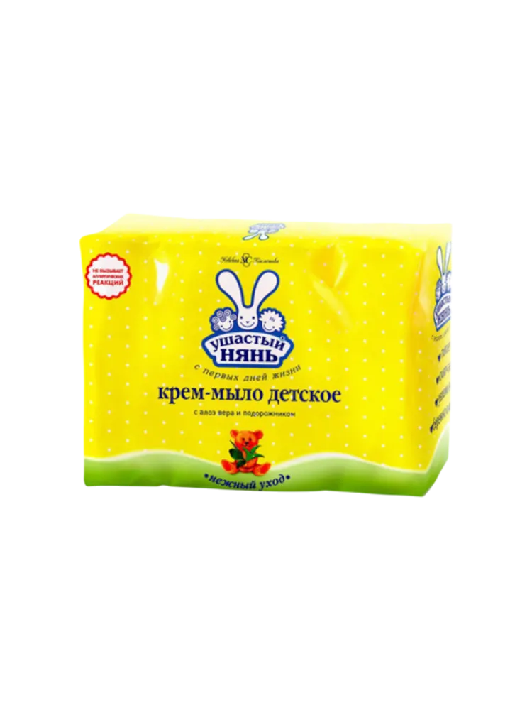 МЫЛО КРЕМ УШАСТЫЙ НЯНЬ 90Г АЛОЭ