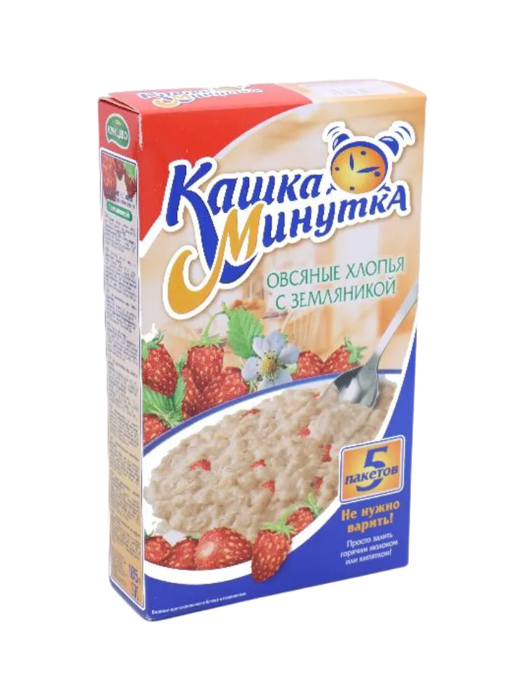 КАША МИНУТКА 185Г ЗЕМЛЯНИКА 5ШТ
