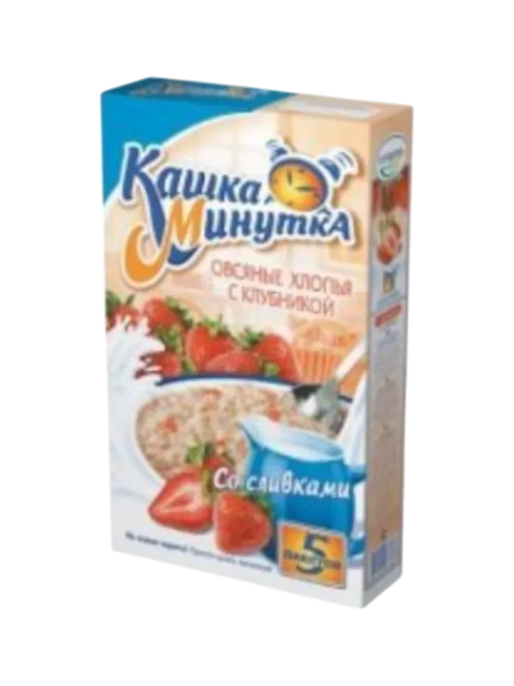 КАША МИНУТКА 43Г СЛИВКИ/КЛУБНИКА