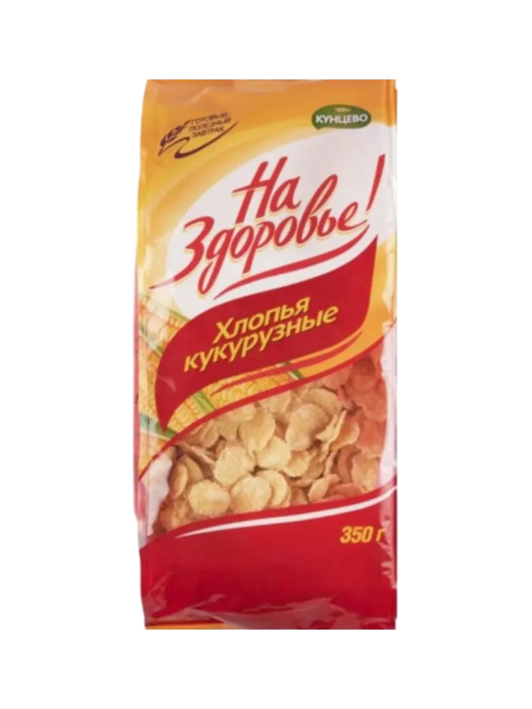 ХЛОПЬЯ КУКУР КУНЦЕВО 350Г М/У ГЛАЗИР 