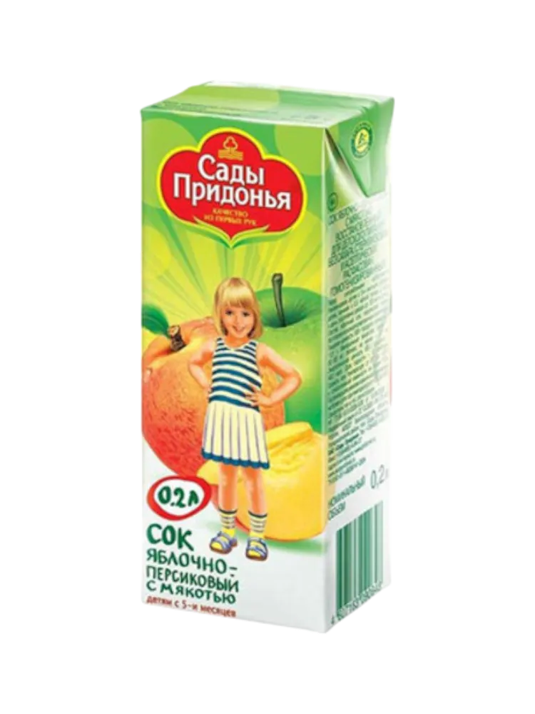 СОК ФРУКТОВЫЙ САД 200МЛ ПЕРСИК/ЯБЛОКО 