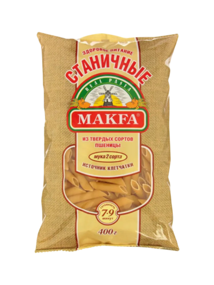 МАКАРОНЫ МАКФА 400Г ПЕРЬЯ ЛЮБИТЕЛЬСКИЕ