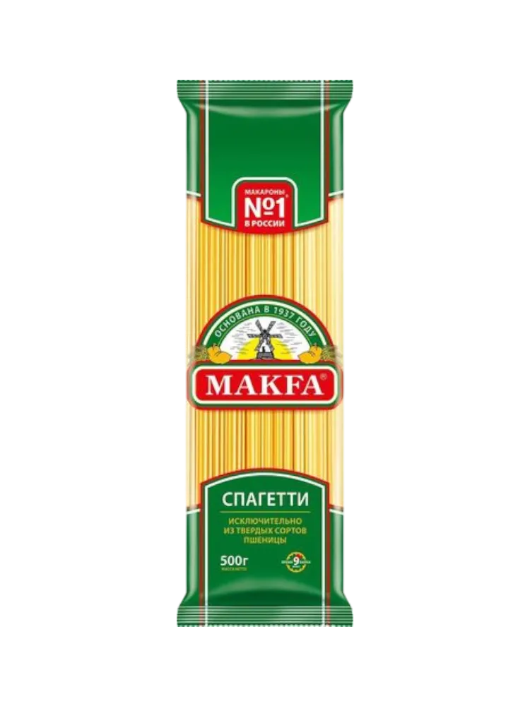 МАКАРОНЫ МАКФА 400Г СПАГЕТТИ ЛЮБИТЕЛЬСКИЕ