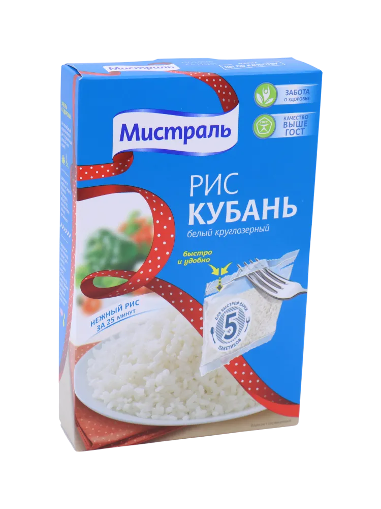 КРУПА МИСТРАЛЬ 5*80Г РИС КУБАНЬ