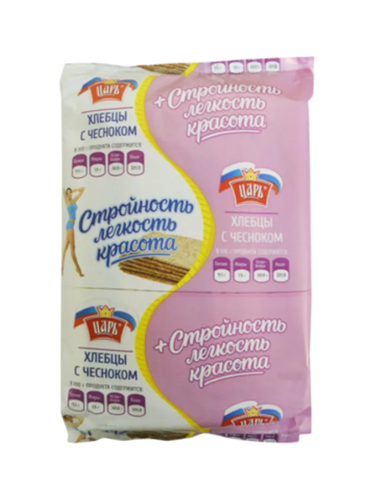 ХЛЕБЦЫ ЦАРЬ 90Г С ЧЕСНОКОМ