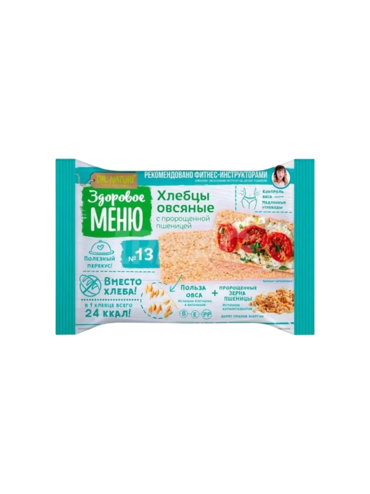 ХЛЕБЦЫ ЗДОРОВОЕ МЕНЮ 90Г ОВСЯНЫЕ №13