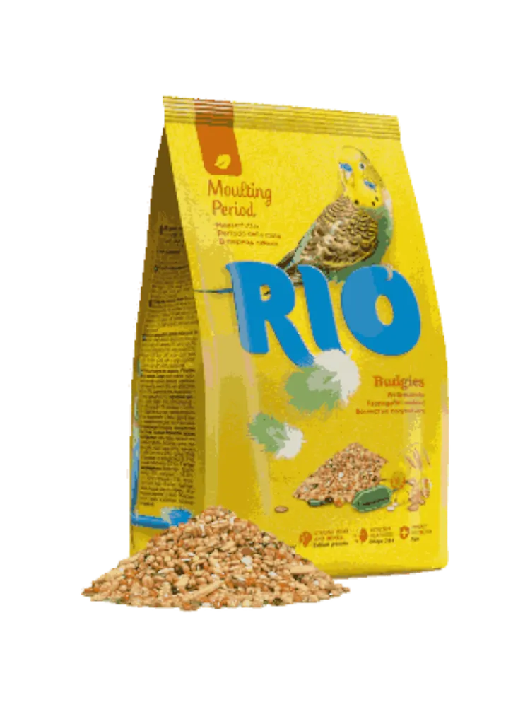 RIO корм для волнистых попугаев в период линьки, 500 г.