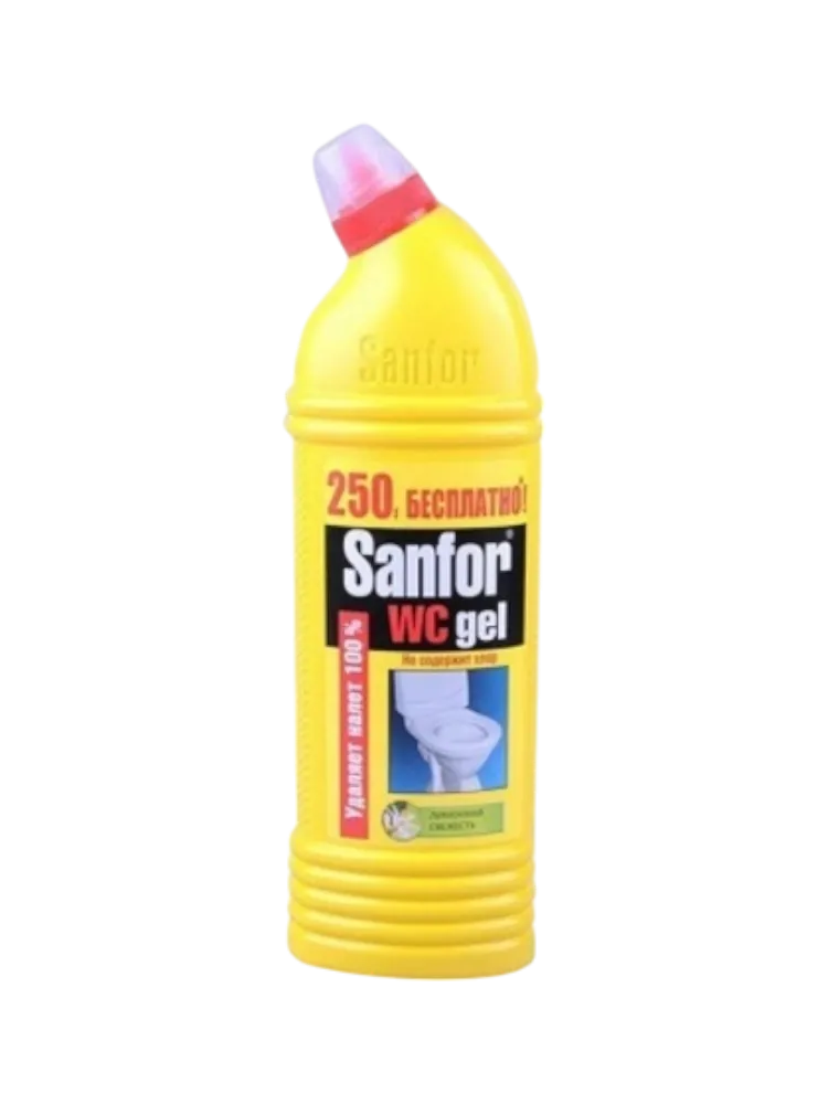 СР-ВО ГЕЛЬ SANFOR+ 750Г СВЕЖЕСТЬ ЛИМОНА Д/ТУАЛЕТА