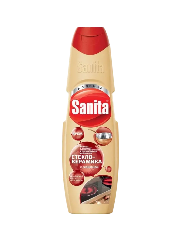 ЧИСТ СР-ВО SANITA 600Г КРЕМ СТЕКЛОКЕРАМИКА
