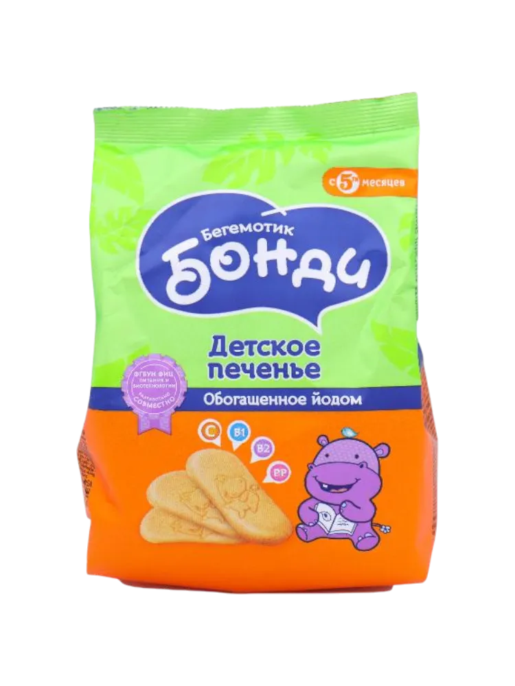 ПЕЧЕНЬЕ БЕГЕМОТИК БОНДИ 180Г ЙОД