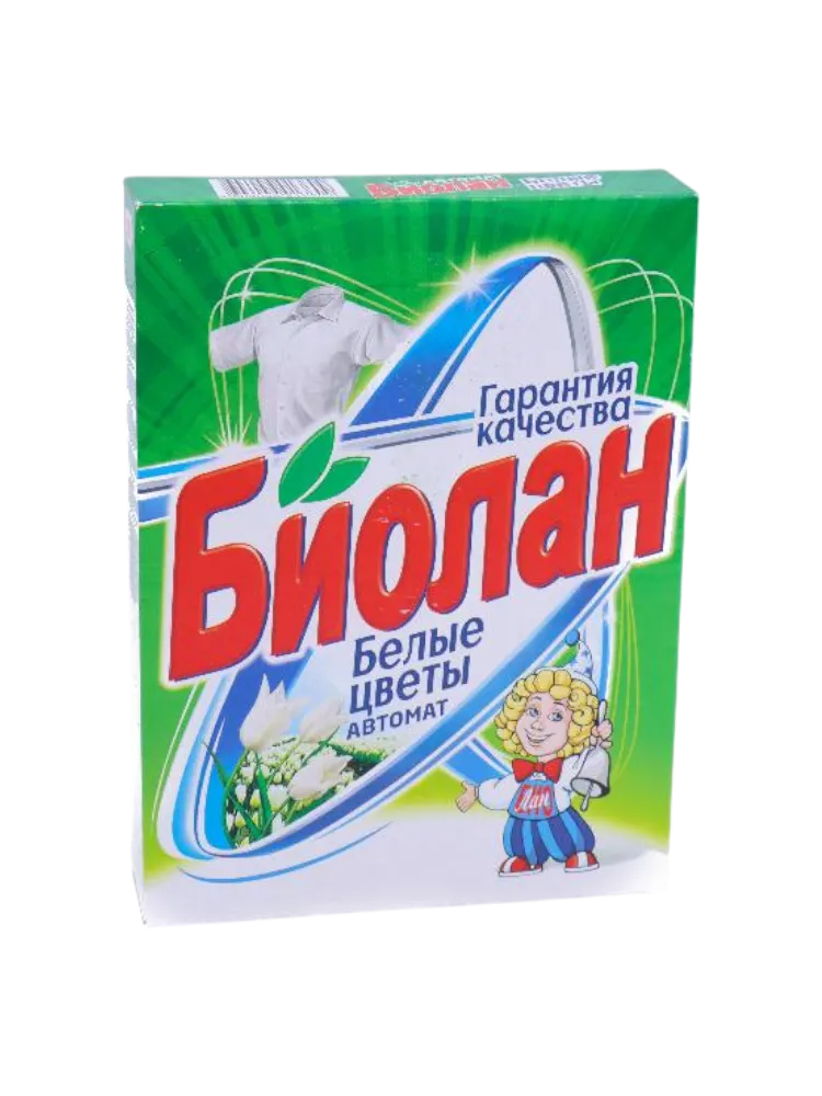 СТИР ПОР БИОЛАН 350Г БЕЛЫЕ ЦВЕТЫ АВТОМАТ 