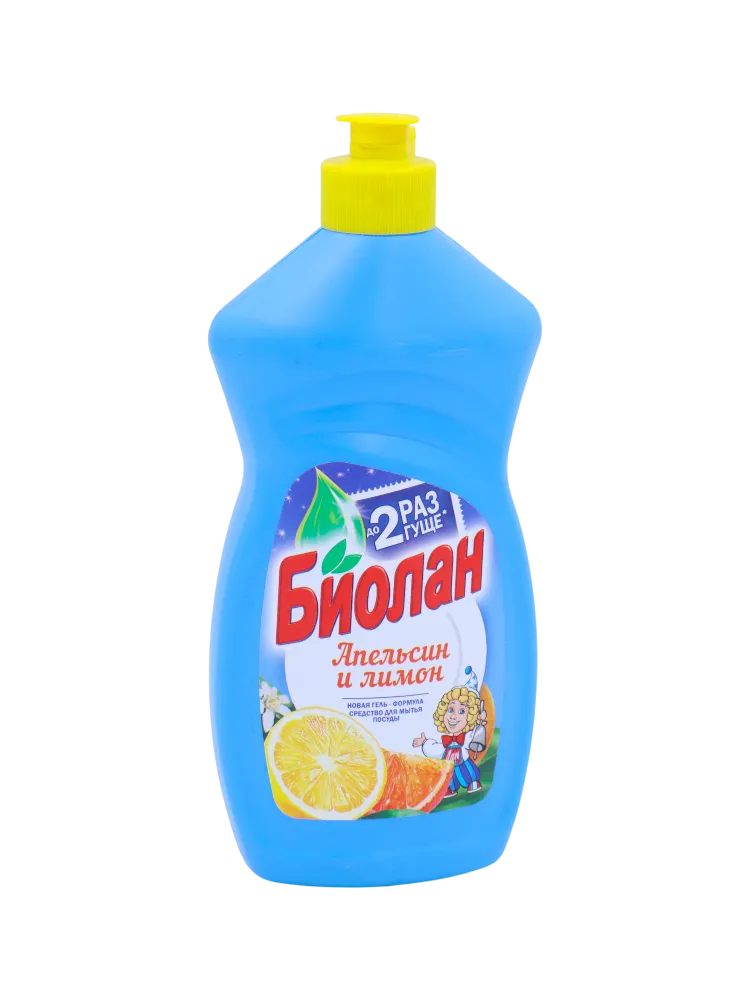 МОЮЩЕЕ СР-ВО БИОЛАН 450Г АПЕЛЬСИН/ЛИМОН Д/ПОСУДЫ