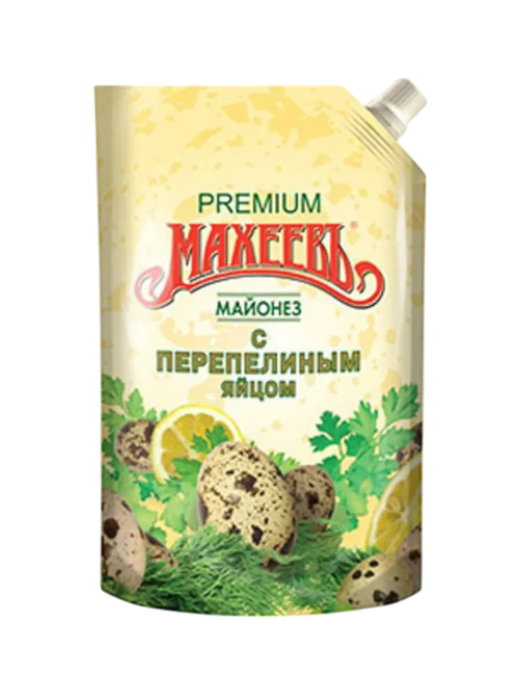 МАЙОНЕЗ МАХЕЕВ 770Г НА ПЕРЕПЕЛ ЯЙЦЕ 55.5% Д/П ДОЗ 