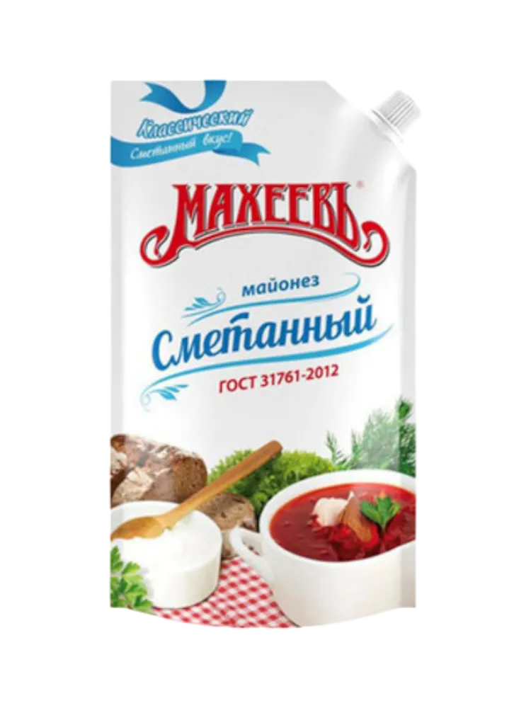МАЙОНЕЗ МАХЕЕВ 380Г СМЕТАННЫЙ Д/П