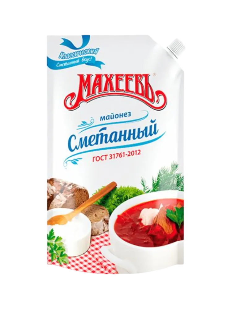 МАЙОНЕЗ МАХЕЕВ 770Г СМЕТАННЫЙ Д/П