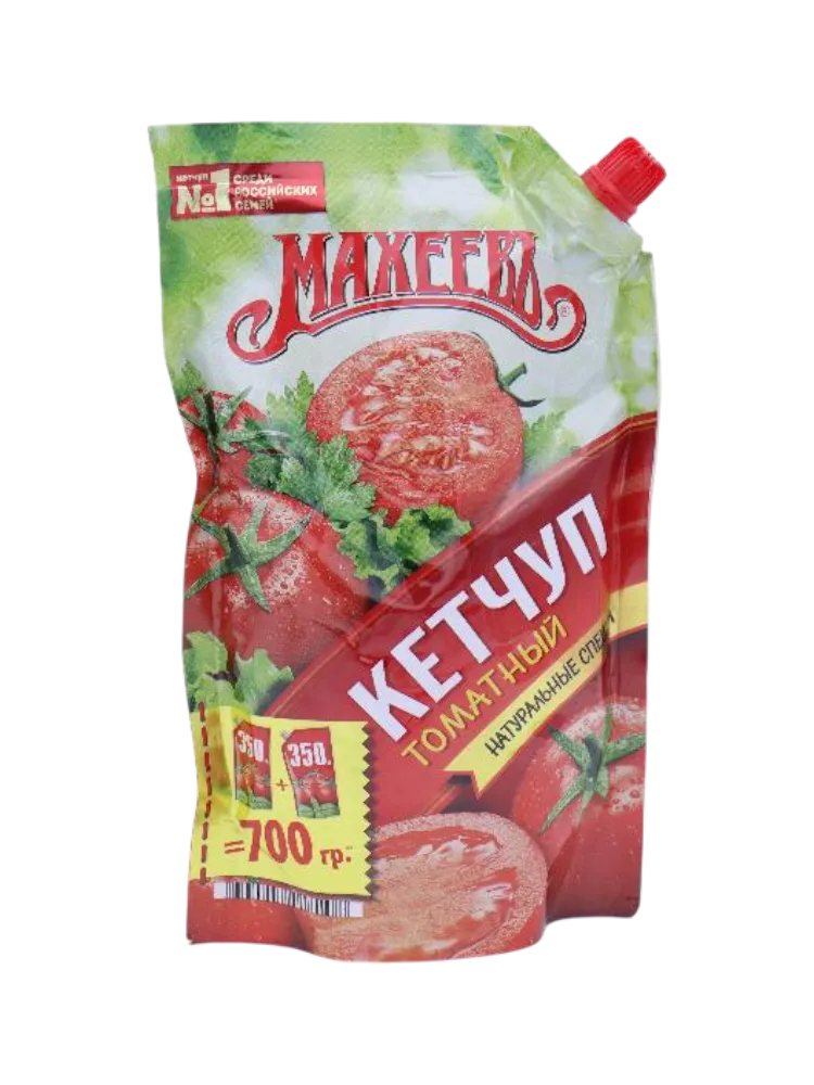 КЕТЧУП МАХЕЕВ 700Г ТОМАТНЫЙ Д/П