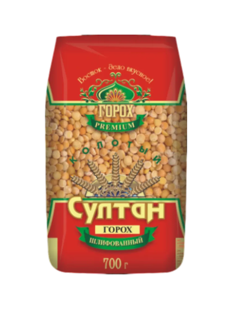 КРУПА СУЛТАН 700Г ГОРОХ КОЛОТЫЙ 