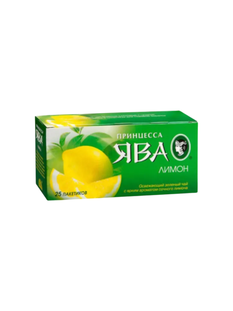 ЧАЙ ЯВА 25ШТ ЗЕЛЕНЫЙ С ЛИМОНОМ