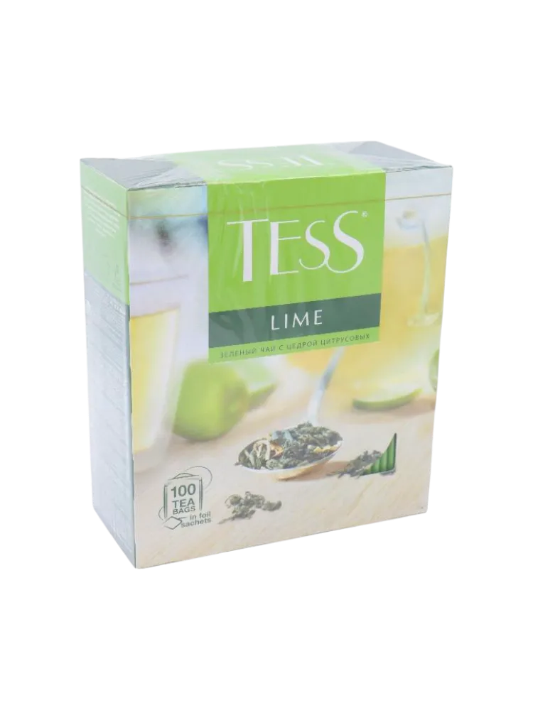 ЧАЙ TESS LIME 1.5Г*100ШТ ЗЕЛЕНЫЙ