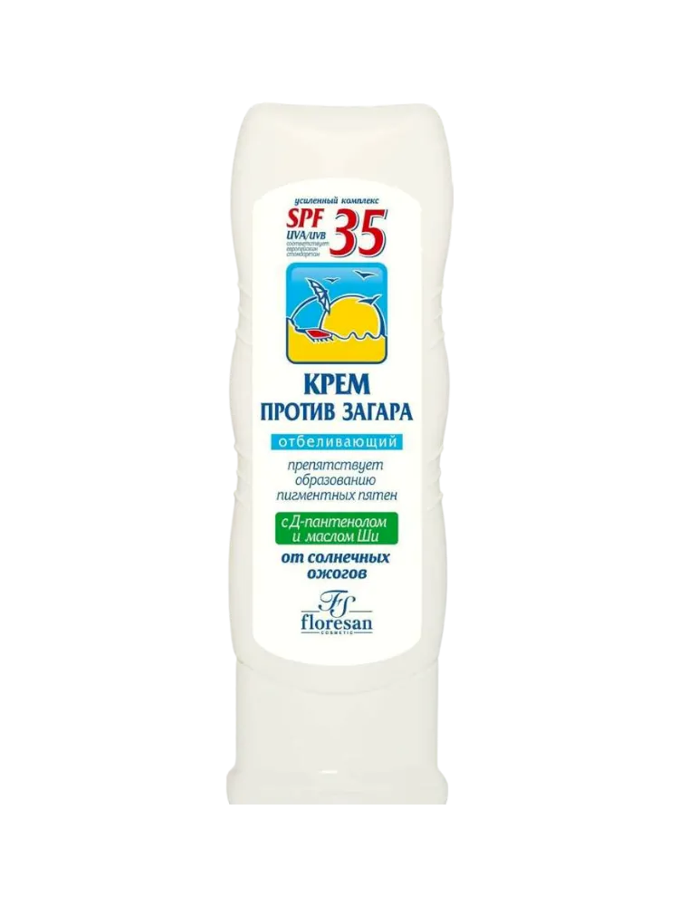 КРЕМ FLORESAN 125МЛ ОТ ЗАГАРА ОТБЕЛ F100 SPF35