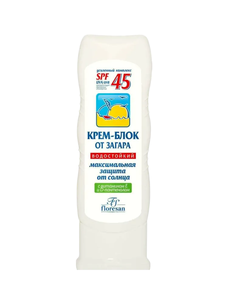 КРЕМ БЛОК FLORESAN 125МЛ ОТ/ЗАГАРА SPF45 F113
