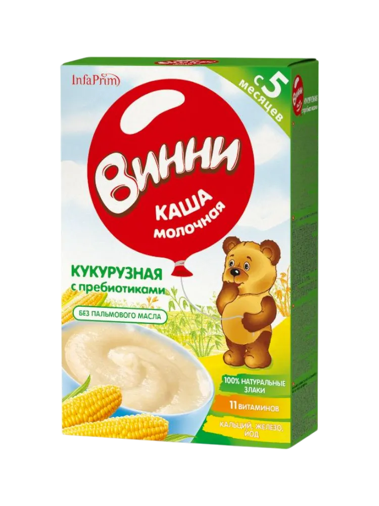 КАША ВИННИ МОЛ 200Г КУКУРУЗНАЯ С ПРЕБИОТИКАМИ 
