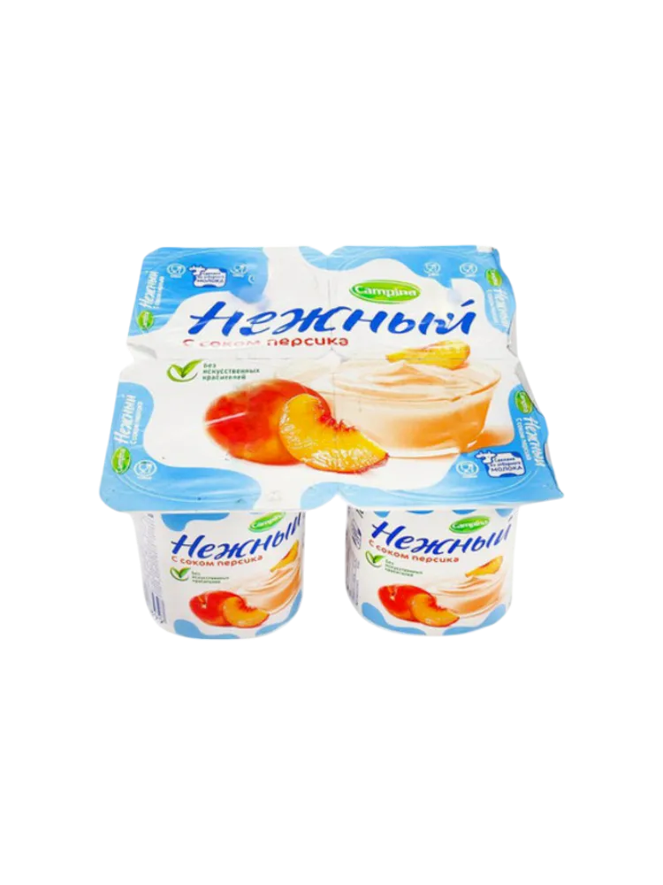 ЙОГУРТ CAMPINA НЕЖНЫЙ 100Г 1.2% ПЕРСИК