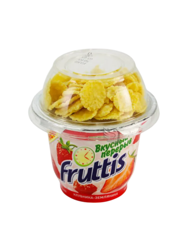 ЙОГУРТ FRUTTIS 180Г 2.6% ВКУСНЫЙ ПЕРЕРЫВ КЛУБНИКА-ЗЕМЛЯНИКА