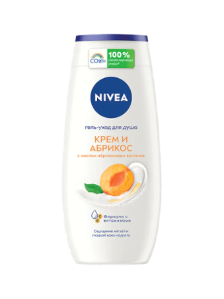 ГЕЛЬ КРЕМ Д/ДУША NIVEA 250МЛ МОЛОКО И АБРИКОС