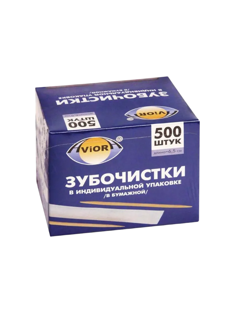 ЗУБОЧИСТКИ AVIORA 500ШТ БАМБУК