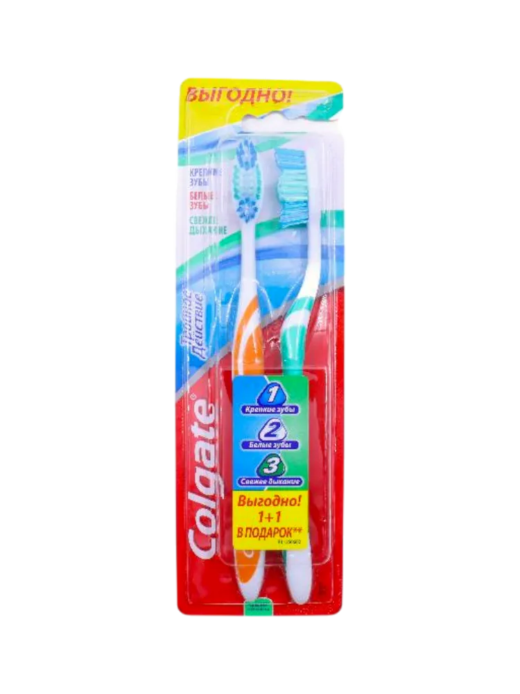 ЗУБ ЩЕТКА COLGATE ТРОЙНОЕ ДЕЙСТВИЕ 1+1 