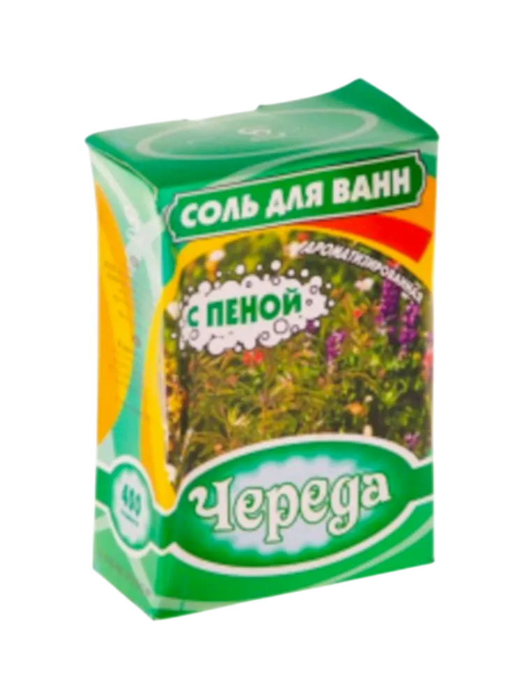 СОЛЬ Д/ВАНН БАХТАШ 400Г ЧЕРЕДА С ПЕНОЙ