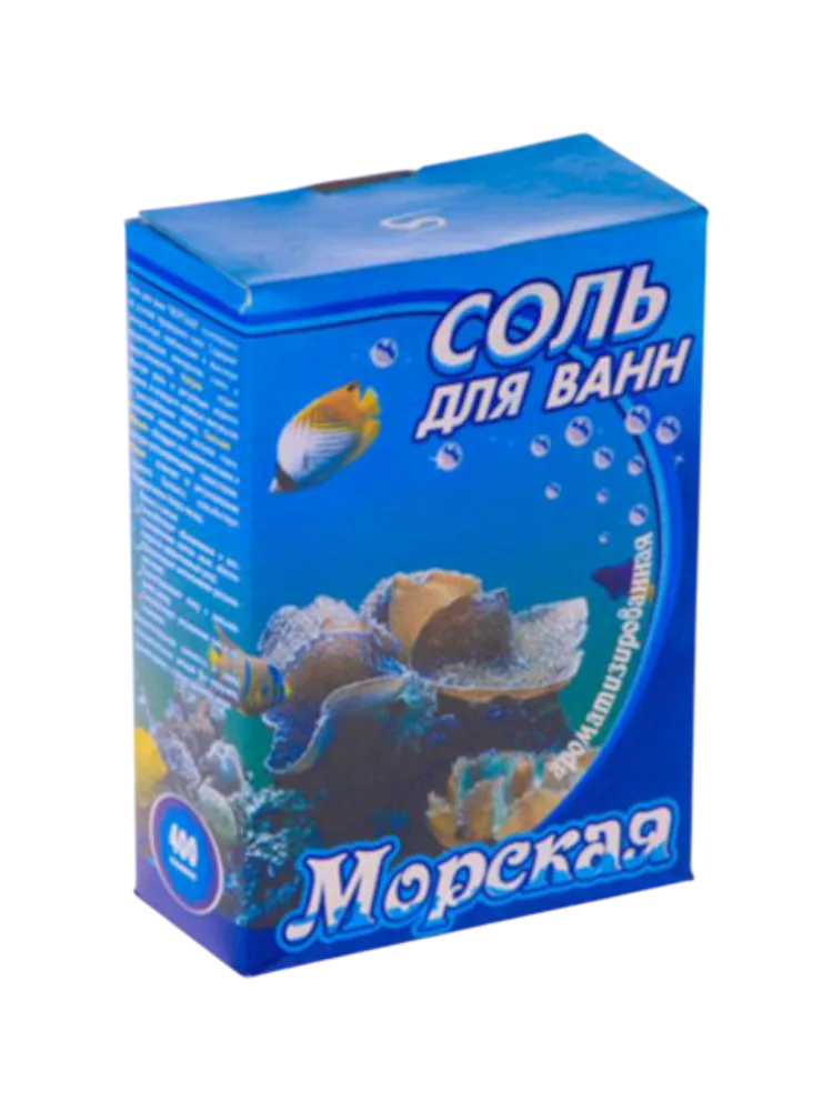 СОЛЬ Д/ВАНН БАХТАШ 400Г МОРСКАЯ С ПЕНОЙ