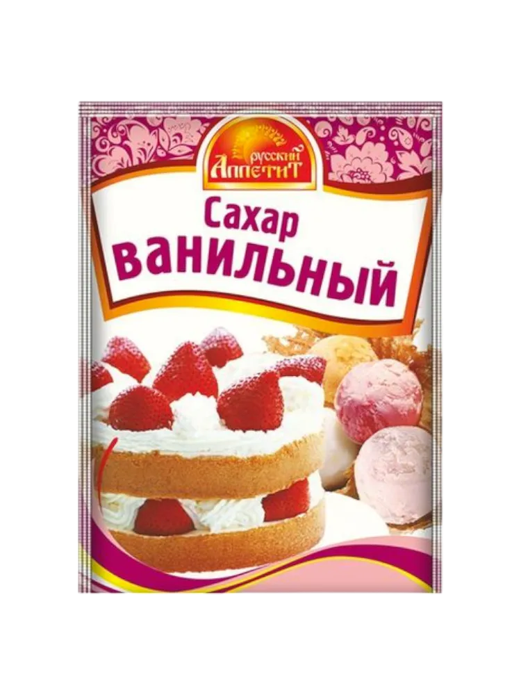 САХАР ВАНИЛЬНЫЙ 15Г РУССКИЙ АППЕТИТ 