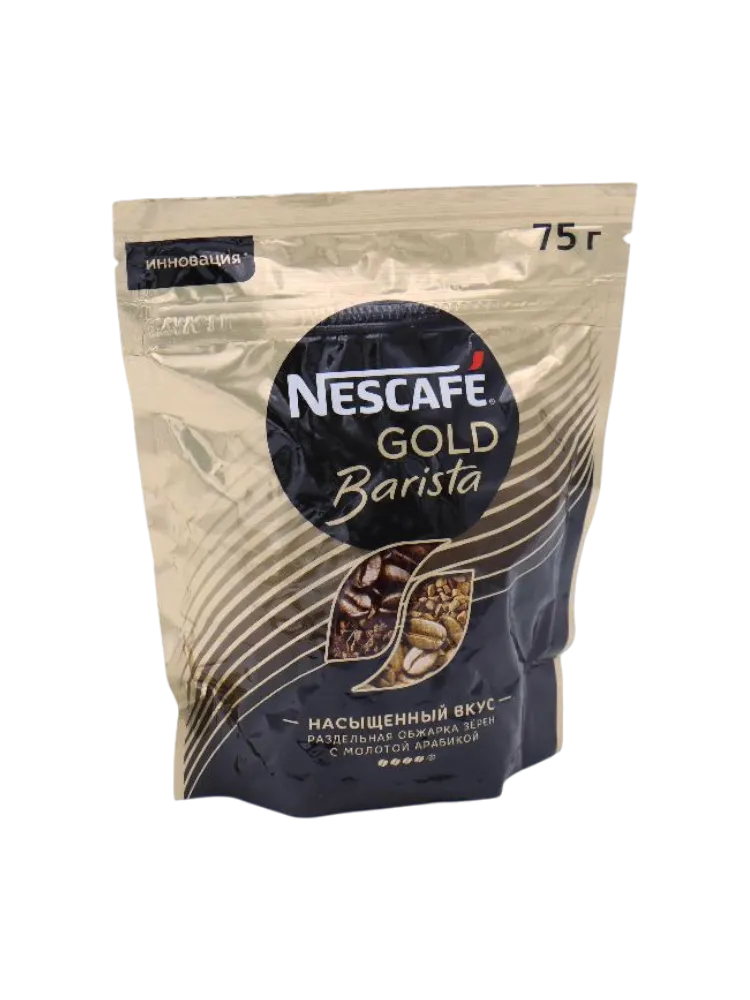 КОФЕ NESCAFE GOLD 75Г BARISTA МОЛОТЫЙ В РАСТВОРИМОММ/У