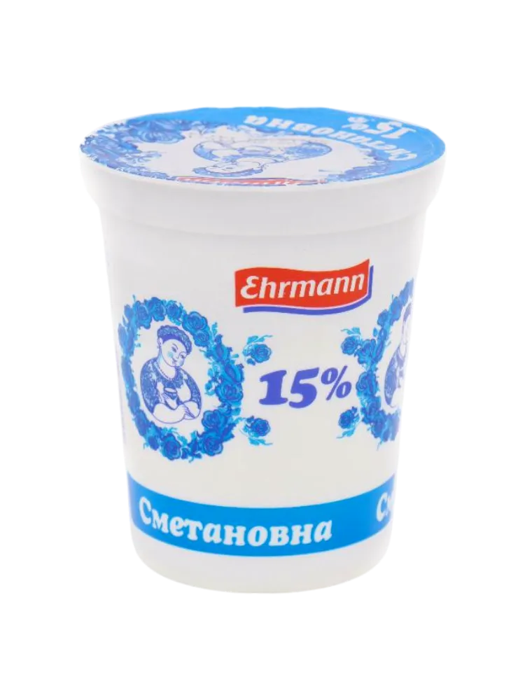 СМЕТАНА EHRMANN 15% 375Г