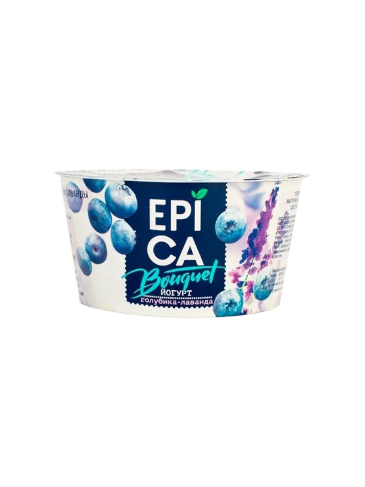 ЙОГУРТ EPICA 130Г 4.8% ГОЛУБИКА/ЛАВАНДА