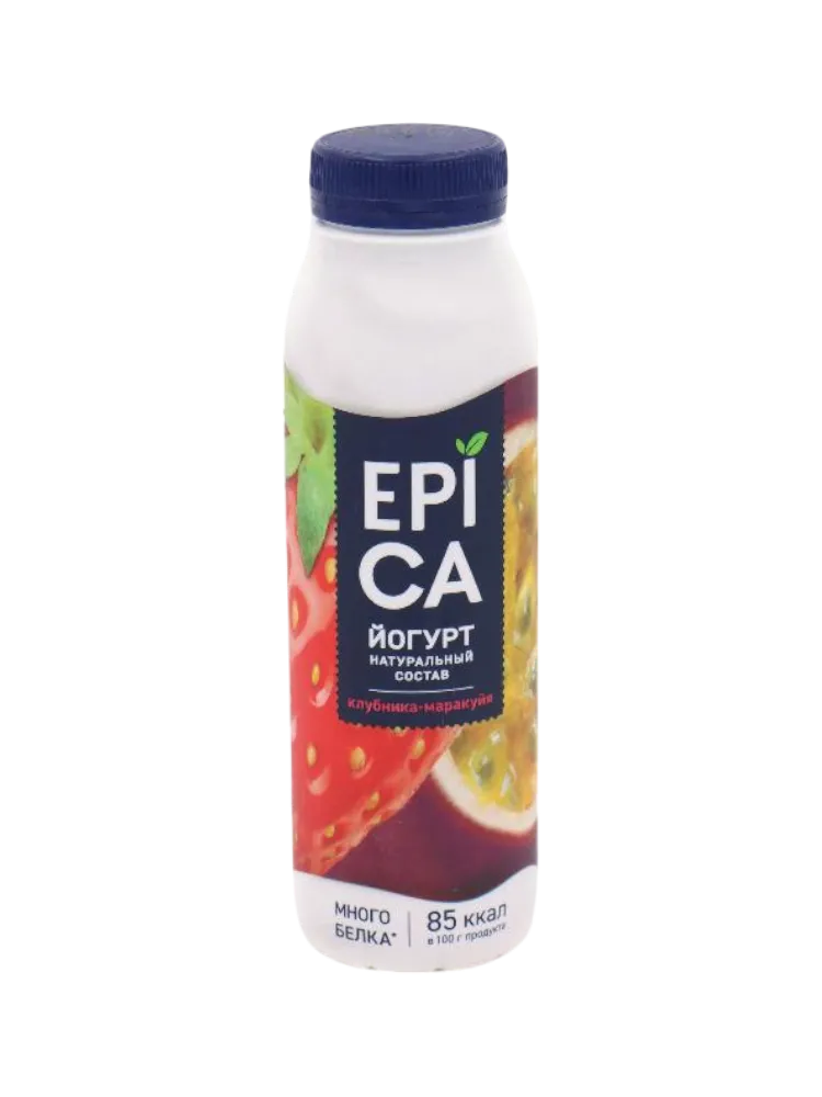 ЙОГУРТ EPICA 260Г 2.5% КЛУБНИКА/МАРАКУЙЯПИТ