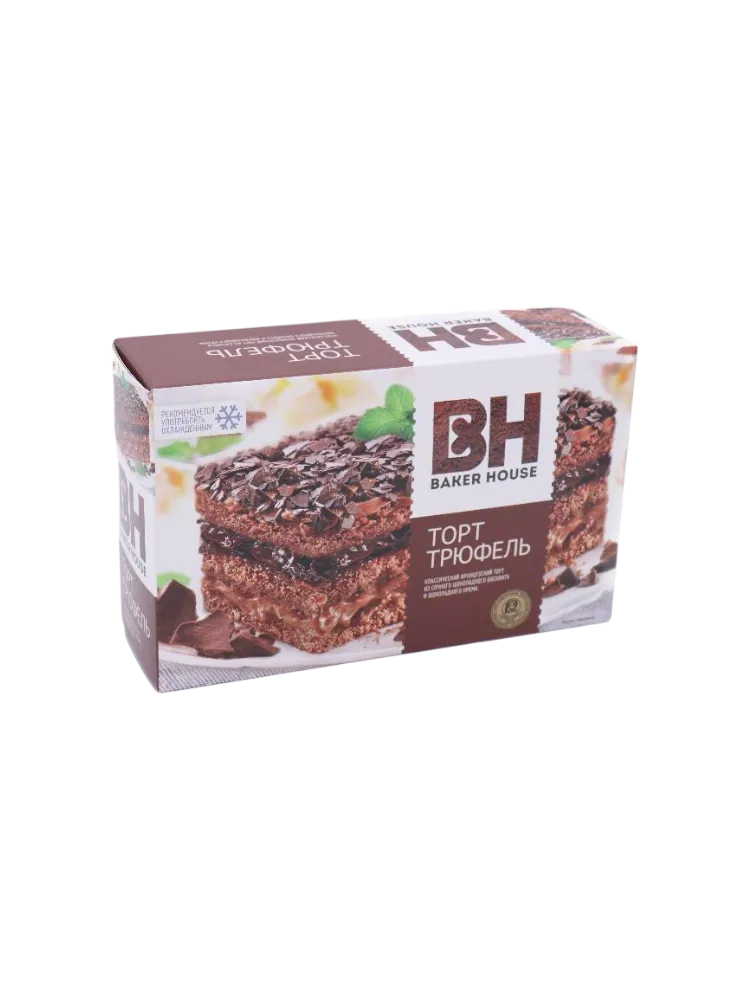 ТОРТ БИСКВИТНЫЙ BAKER HOUSE 350Г ТРЮФЕЛЬ 