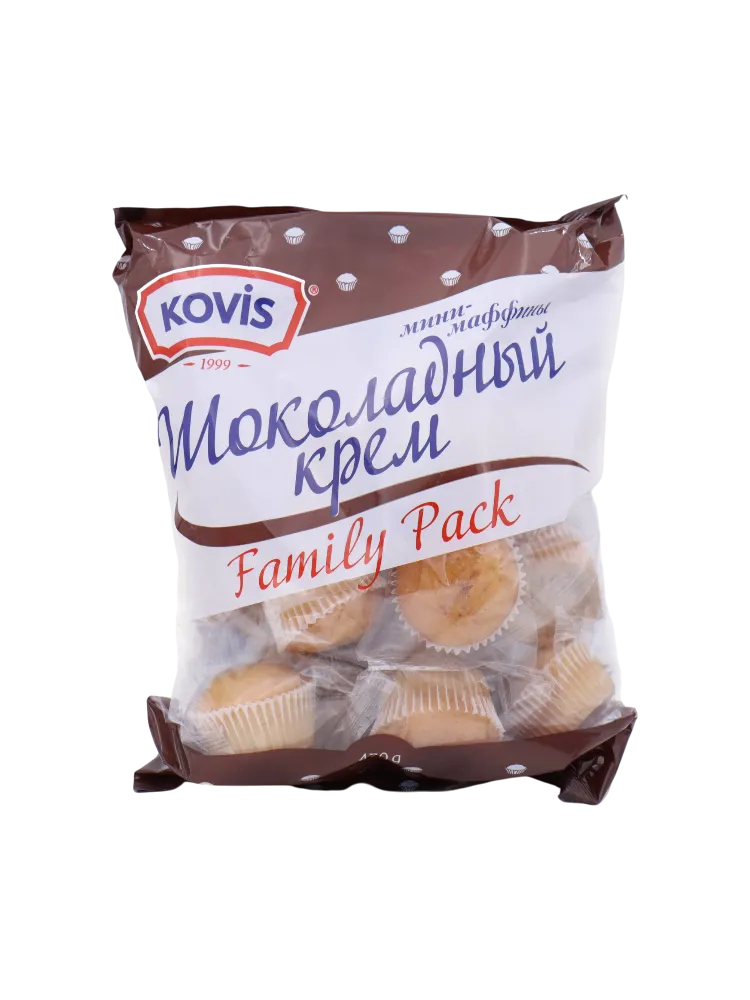 МАФФИНЫ МИНИ KOVIS 470Г ШОКОЛАД 