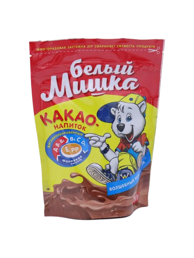 КАКАО ВОКРУГ СВЕТА 150Г БЕЛЫЙ МИШКА М/У