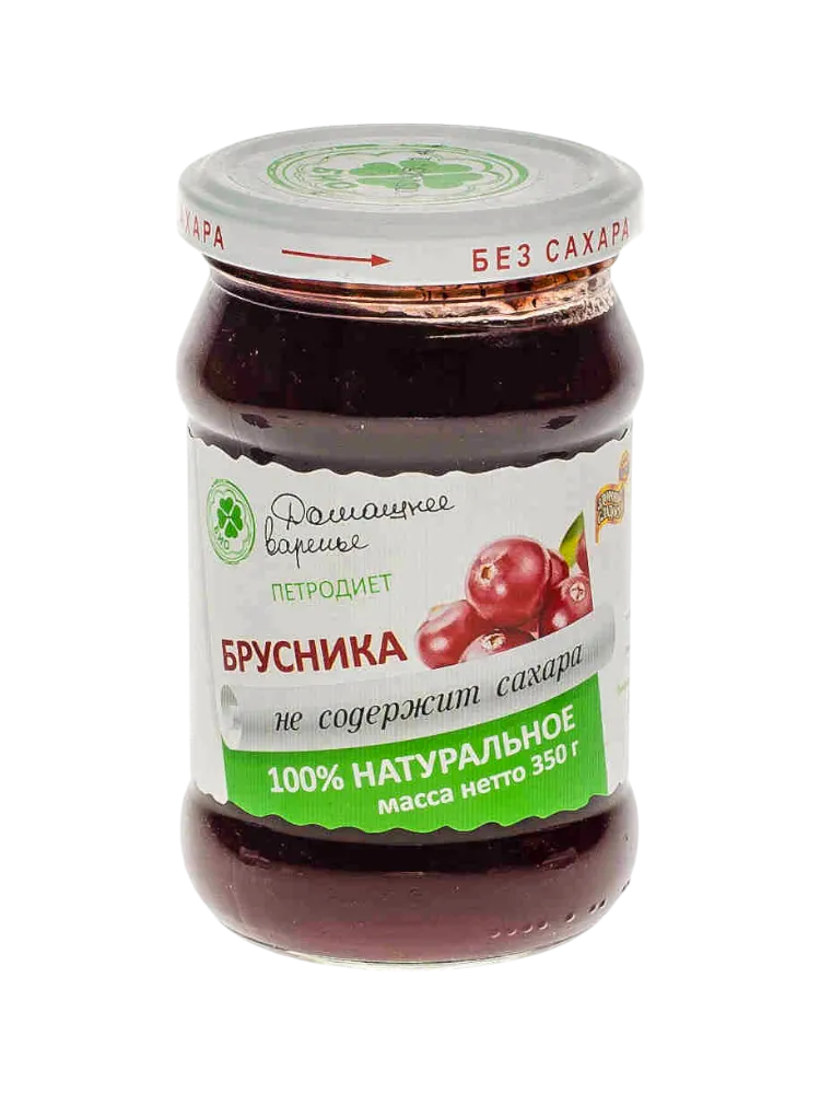 ВАРЕНЬЕ ПЕТРОДИЕТ 350Г ЧЕРНИКА НА ФРУКТОЗЕ