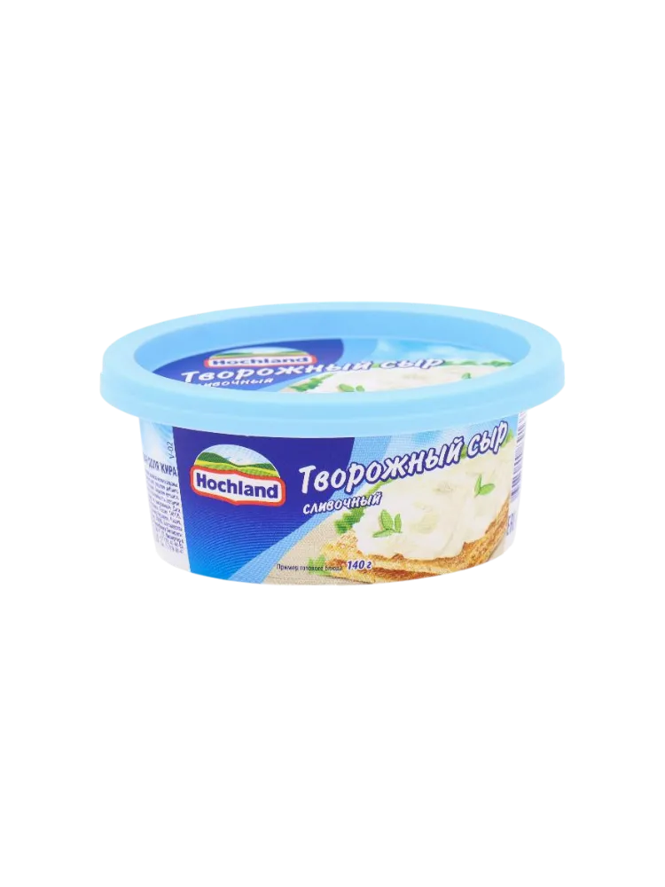 СЫР HOCHLAND ТВОРОЖНЫЙ 140Г СЛИВОЧНЫЙ ВАННА