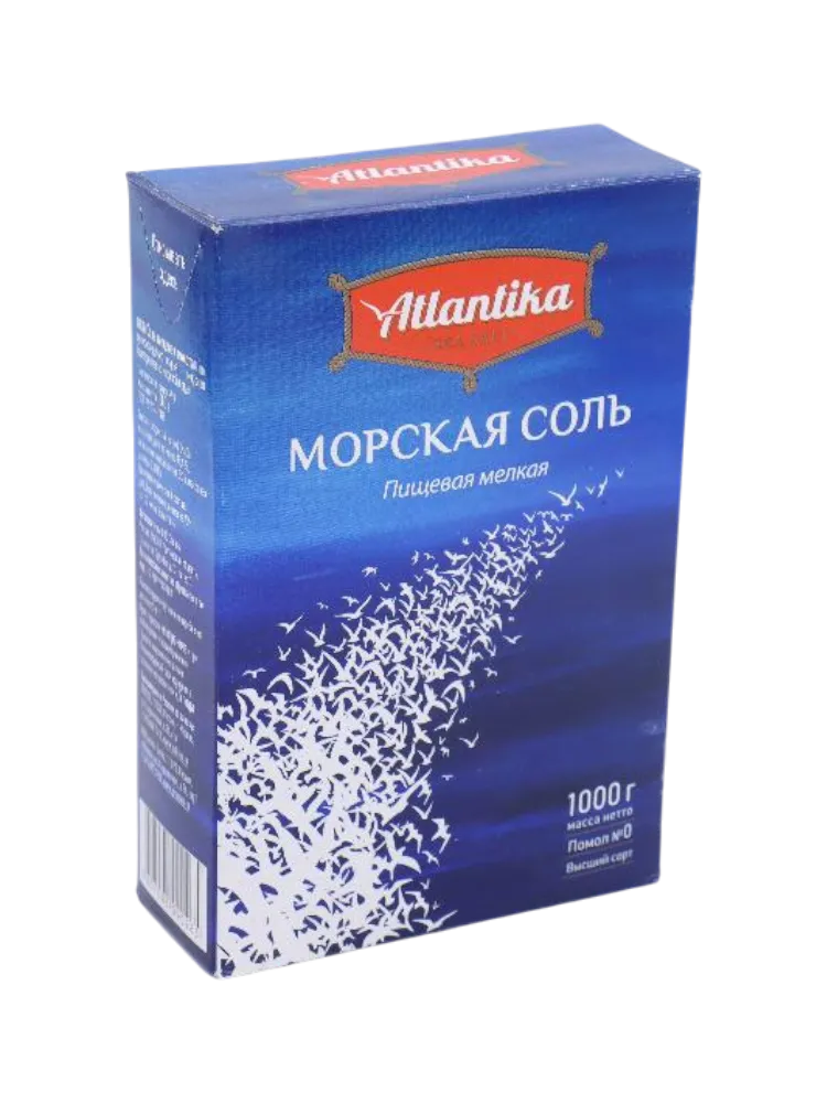СОЛЬ МОРСКАЯ АТЛАНТИКА 1КГ МЕЛКАЯ
